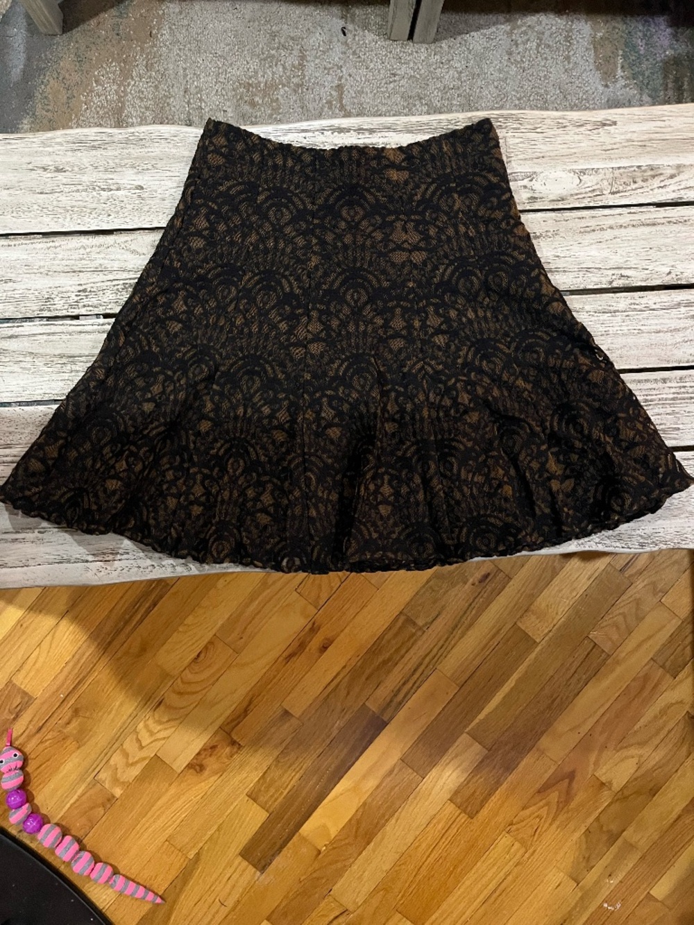 Nanette Lepore Brown Pleated Skirt (2)